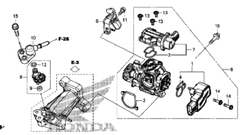 Cảm biến ga, cảm biến TPS PCX 2014-2018 (125/150), Vario 160, ADV 150, Cub 125 - 16060-K35-V01