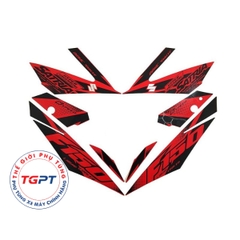 Bộ tem xe Satria Fi màu đỏ đen đời 2018 /68000-12K40-YZE-ID