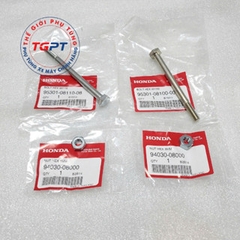 Cặp ốc treo máy xe Wave thái 110 có tán /95301-08110-08/ 95301-08100-00/ 94030-08000(2)