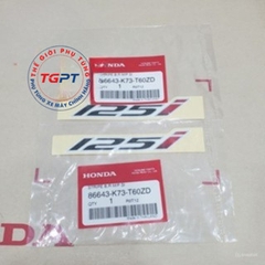 Cặp Tem Chữ 125i cho xe Wave 125i, Fu Led /86643-K73-T90ZD/86643-K73-T60ZD/86643-K73-T60ZC