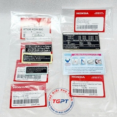 Bộ tem thông số xe Air Blade thái 110 (6 tem)