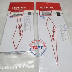 Tem tai thỏ xe Sonic trắng đỏ Racing / 86611-K56-NG0ZA/ 86612-K56-NG0ZA