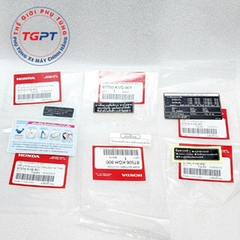 Bộ tem thông số xe Air Blade thái 110 (6 tem)