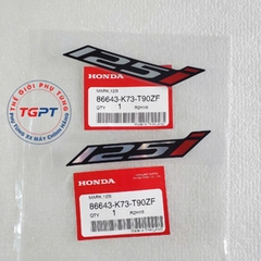 Tem chữ 125I xe Wave 125i đen /86643-K73-T90ZF