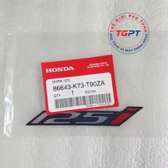 Tem chữ 125I xe Wave 125i đen /86643-K73-T90ZF