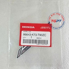 Tem chữ 125I xe Wave 125i trắng /86643-K73-T90ZC