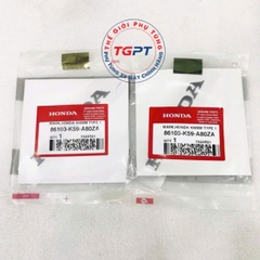 Tem chữ nổi Vario 150 & Honda màu khói /86103-K59-A80ZA/86831-K59-A80ZA