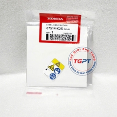 Tem cảnh báo nhiên liệu, tem cảnh báo CBS xe Vario 160 / 87514-K2S-N00