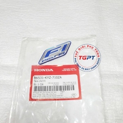 Tem logo Fi màu xanh dán ốp đầu dùng cho nhiều dòng xe - 86531-KYZ-710ZA