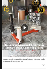 Bộ quấn màng PE và bọc xốp