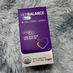 Bổ sung sắt cho mẹ bầu và sau sinh Herbalance Iron (2g x 20 gói) (18Y+) - 12T