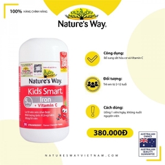Nature's Way Kids Smart Iron + Vitamin C 50 viên (2Y+) (N)