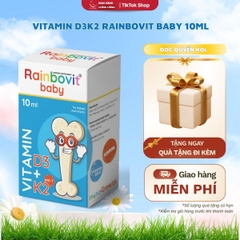 Bổ sung vitamin D3K2 Rainbovit Baby 10ml (0M+)