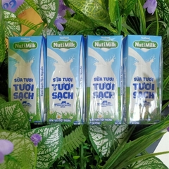 Thùng 24 hộp 180ml sữa tươi tươi sạch Nutimilk ít đường (1Y+)