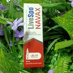 Livespo Navax vệ sinh tai, mũi, họng hộp 20ml (0M+) (M.1)