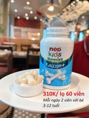 Kẹo canxi Neo kids gummies K2ALCIUM+ 60 viên 3Y+ - 12T