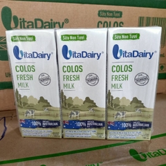 Lốc 3x180ml Sữa non tươi Vitadairy Colos Fresh Milk (1Y+) - thùng 8 - 4T - (N)