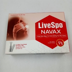 Vệ sinh tai, mũi, họng LiveSpo Navax đỏ hộp 10 ống x 5ml (kèm bình xịt) (0M+) (N)