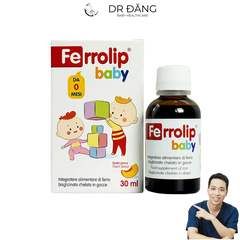 Bổ sung sắt cho bé Ferrolip 30ml (0M+)