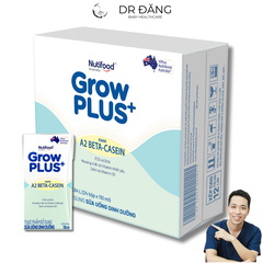 Thùng 24 hộp 110ml sữa pha sẵn Nutifood Grow Plus+ A2 BETA-CASEIN (1Y+)