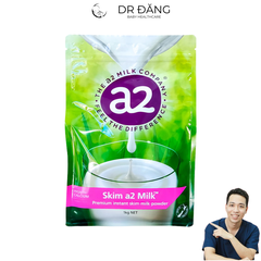 Sữa bột tách béo A2 Skim túi 1kg ( 2Y+) - Thùng 6
