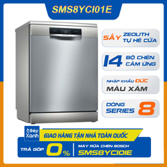 Máy Rửa Chén Độc Lập Series 8 Bosch SMS8YCI01E/ Nhập Khẩu Liên Bang Đức