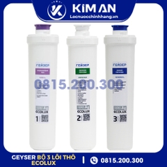 Bộ 3 Lõi Lọc Nước Geyser Ecolux