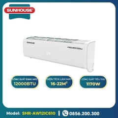 Máy lạnh Sunhouse 12000 BTU 1 chiều Inverter SHR-AW12IC610