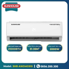 Máy lạnh Sunhouse 24000 BTU 1 chiều Inverter SHR-AW24IC610