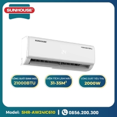 Máy lạnh Sunhouse 24000 BTU 1 chiều Inverter SHR-AW24IC610