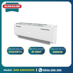 Máy lạnh Sunhouse 24000 BTU 1 chiều Inverter SHR-AW24IC610