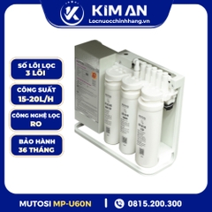 Máy lọc nước để gầm lõi thay nhanh Mutosi MP-U60N