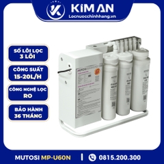 Máy lọc nước để gầm lõi thay nhanh Mutosi MP-U60N