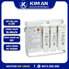 Máy lọc nước để gầm lõi thay nhanh Mutosi MP-U60N