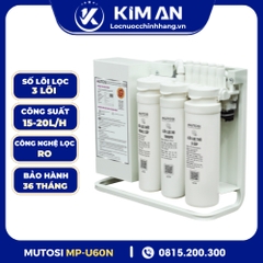 Máy lọc nước để gầm lõi thay nhanh Mutosi MP-U60N