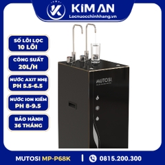Máy Lọc Nước ĐIỆN GIẢI iON Kiềm Hydrogen Nóng Lạnh Nguội Mutosi MP-P68K