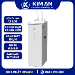 Máy lọc nước Hòa Phát Hydrogen ion kiềm RO nóng lạnh HyperS HPA885