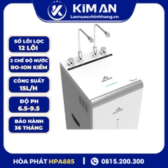 Máy lọc nước Hòa Phát Hydrogen ion kiềm RO nóng lạnh HyperS HPA885