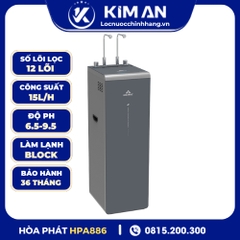 Máy lọc nước Hòa Phát Hydrogen ion kiềm RO nóng lạnh HyperS HPA886