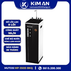 Máy lọc nước nóng lạnh nguội 8 lõi Mutosi Hydrogen MP-350D-BKQ