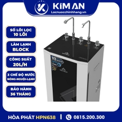 Máy lọc nước RO nóng nguội lạnh Hòa Phát HPN638