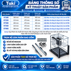 Trọn Bộ Giá Kéo Dao Thớt RELAXY CAO CẤP, Kệ Dao Thớt Tủ Bếp , INOX 304, Ray ÂM Giảm Chấn, Bảo Hành Vĩnh Viễn, Có Lắp