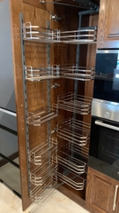 Tủ Đồ Khô Nhà Bếp 12 Ngăn 6 Tầng NAN DẸT CELAENO CAO CẤP, INOX 304, Hệ Ray Giảm Chấn - Bảo Hành Vĩnh Viễn - Có Thợ Lắp
