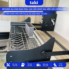 Giá Bát Nâng Hạ TAKI Nan OVAL NEW 2025, Bảo Hành Hộp Lực 10 Năm, INOX Vĩnh Viễn Han Gỉ - Có Thợ Lắp