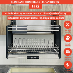 Giá Bát Nâng Hạ TAKI Nan OVAL NEW 2025, Bảo Hành Hộp Lực 10 Năm, INOX Vĩnh Viễn Han Gỉ - Có Thợ Lắp