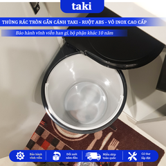 Thùng Rác Gắn Cánh Tủ Bếp TAKI CAO CẤP, Thùng Rác Tủ Bếp - Bọc INOX Không Gỉ 304 - Bảo Hành 10 Năm - Có Thợ Lắp