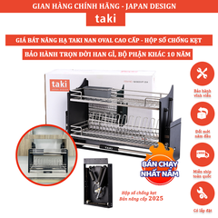 Giá Bát Nâng Hạ TAKI Nan OVAL NEW 2025, Bảo Hành Hộp Lực 10 Năm, INOX Vĩnh Viễn Han Gỉ - Có Thợ Lắp