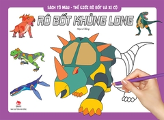 Sách tô màu - Rô bốt khủng long