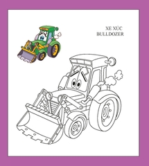 Họa sĩ nhí tô màu - Máy bay và xe cộ