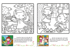 Tô màu cổ tích - Cô bé quàng khăn đỏ